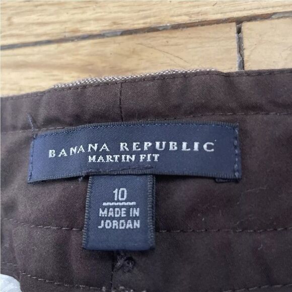 BANANA REPUBLIC Wool Dress Pants Women 10 Martin Brown Preppy Academia Office 10 - Picture 6 of 16